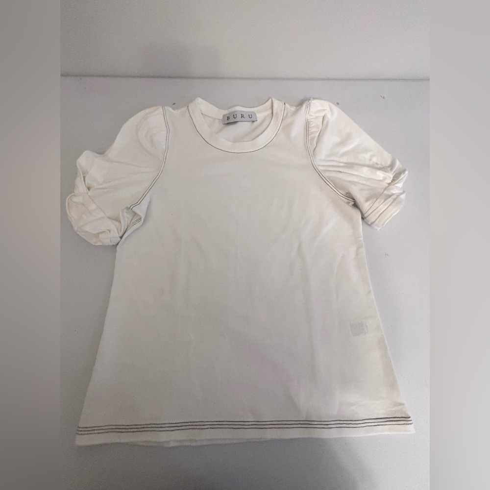 BURU brand puff-sleeve top Sz XS-0215